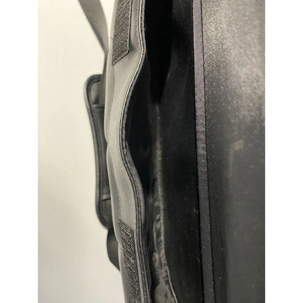 Sumdex Black Faux Leather Laptop Bag Briefcase Messenger Shoulder Strap 15